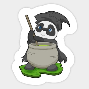 Panda Halloween Witch Magic potion Sticker